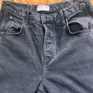 We The Free Washed black barrel Jeans